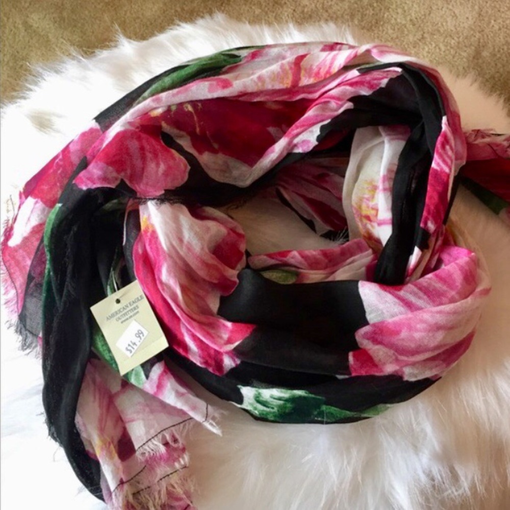Floral American Eagle Scarf
